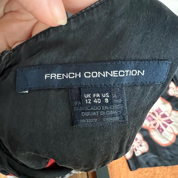 Vintage French connection mixed media blouse size 8 - Picture 5 of 5